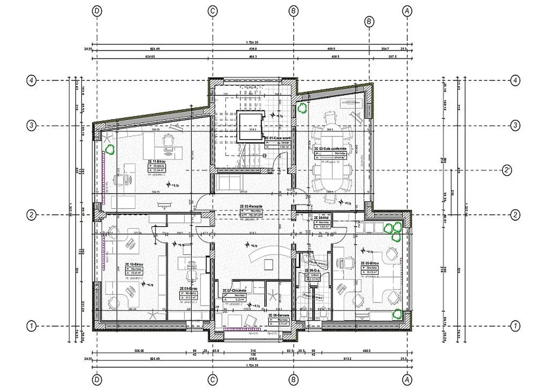 Caramfil 61C -  plan et. 2 (Corp A) - 160m2.webp