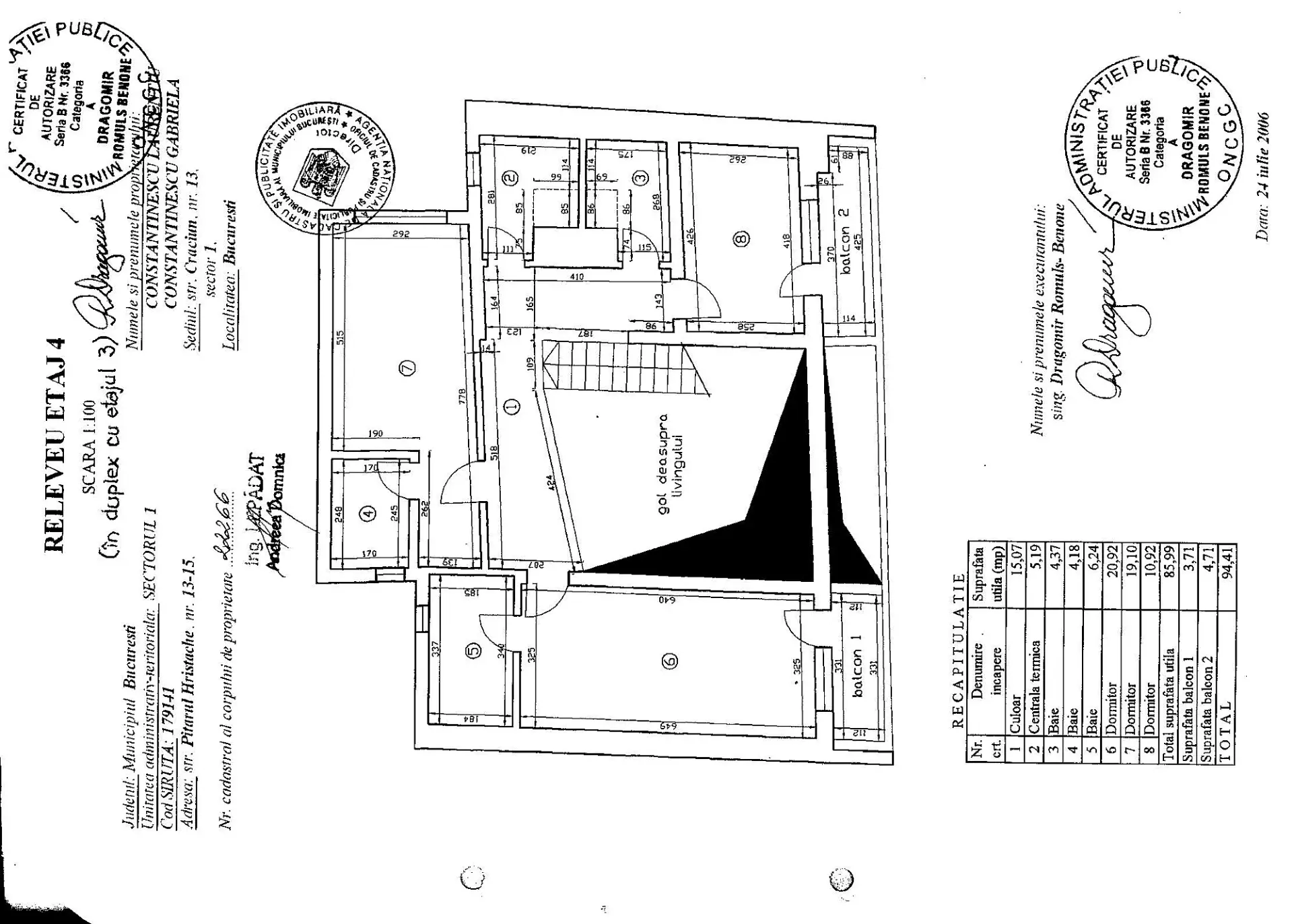 Hristache Pitarul 13-15 - plan etaj 4.webp