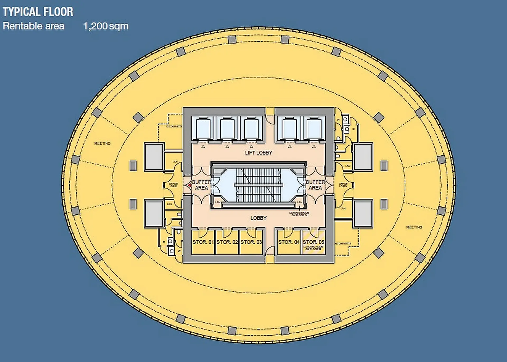 Sky Tower - plan etaj curent.webp